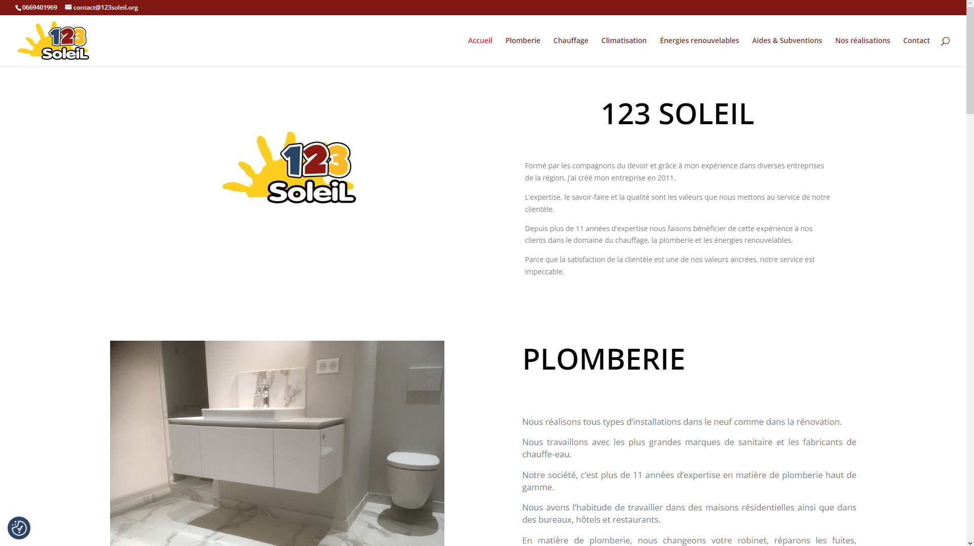 SITE 123 SOLEIL